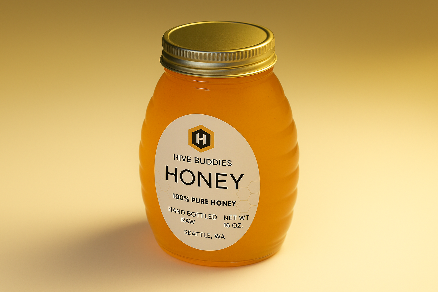 HiveBuddies Honey Bottle